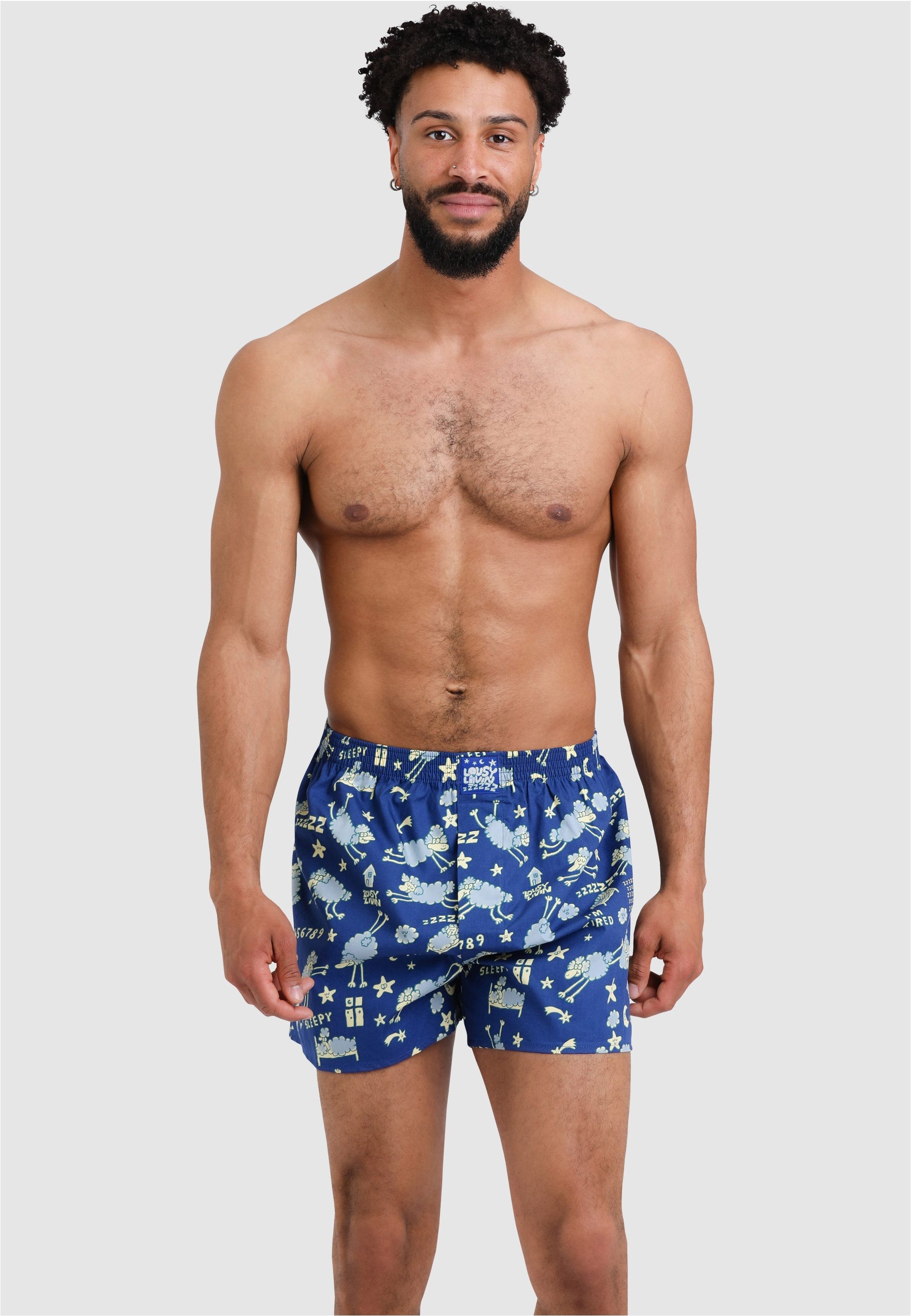 Lousy Livin Boxershorts 2Pack Boxershorts Sheep & Yoga mit lockerem Schnitt