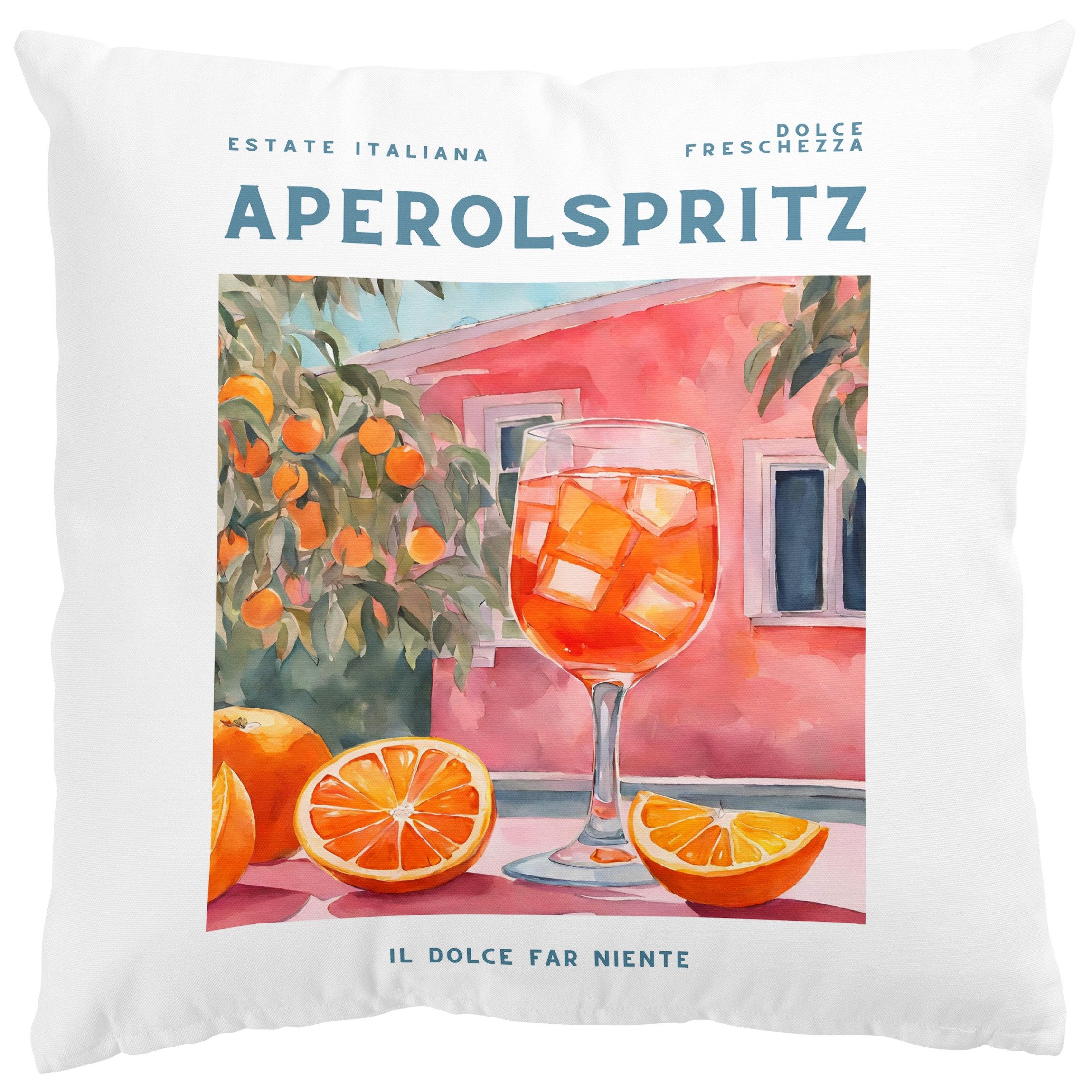 Bilderdepot24 Dekokissen drinnen Kissenhülle/ Sofakissen/ Zierkissen Kissenhülle orange Kulinar, Bezug mit / ohne Füllung Zierkissen Outdoor Sofa Bett