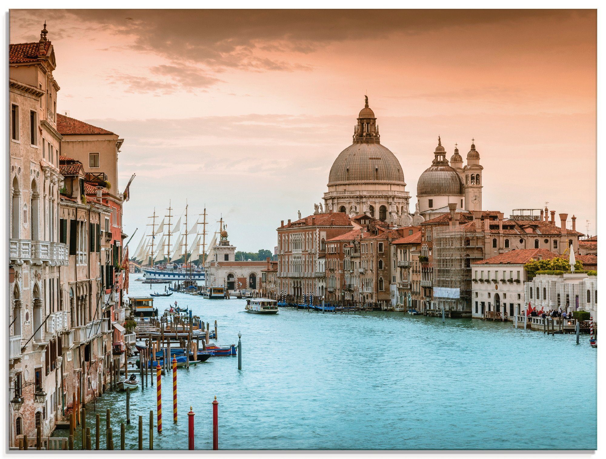 Artland Glasbild Venedig Canal Grande I, Italien (1 St), in verschiedenen Größen