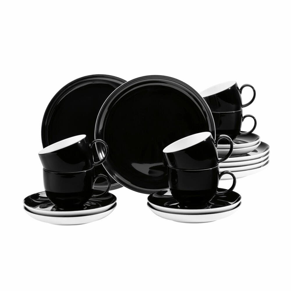 Kaffeeservice Lido 18-tlg. Schwarz