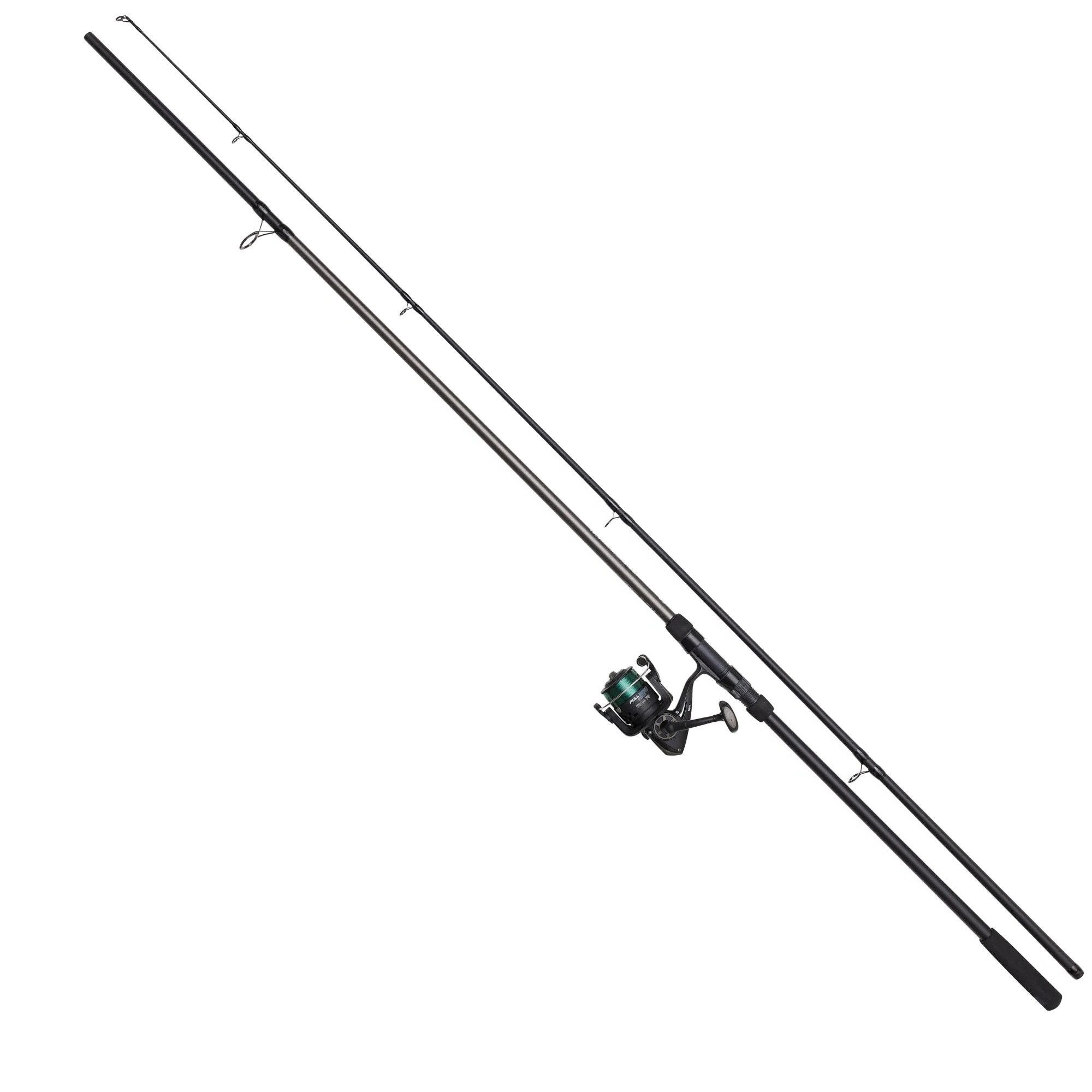 DAM Fishing Karpfenrute DAM SET Full Tech Carp Combo 6000FD - 2 Größen wählbar - Karpfenset, Modernes Design