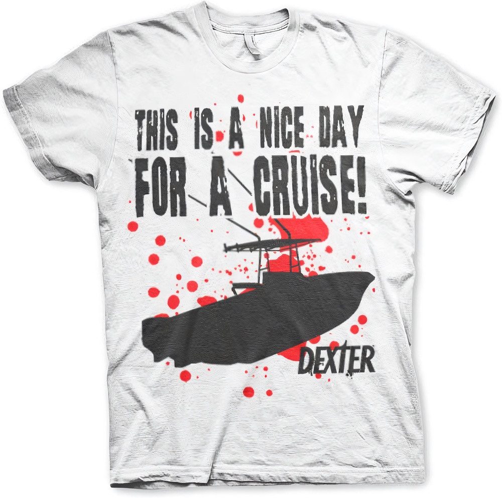 Dexter T-Shirt This Is A Nice Day For A Cruise Big Tall T-Shirt