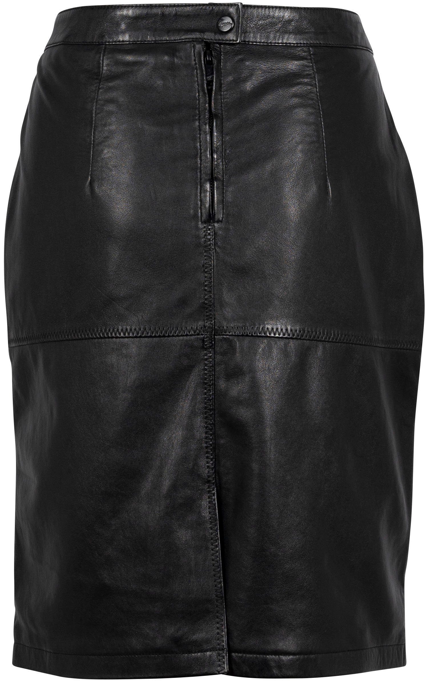 Mauritius Lederrock GWSwante LNV klassische/ schmale Form, Ziernähte