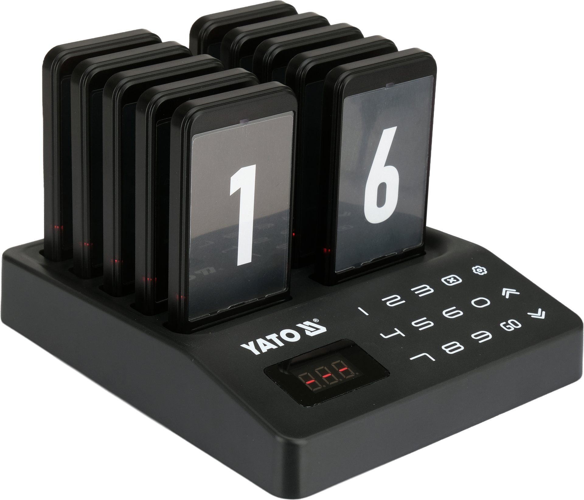 Yato Kassensystem Restaurant Rufsystem, Pagersystem mit 10 Pagern, Reichweite 300 m