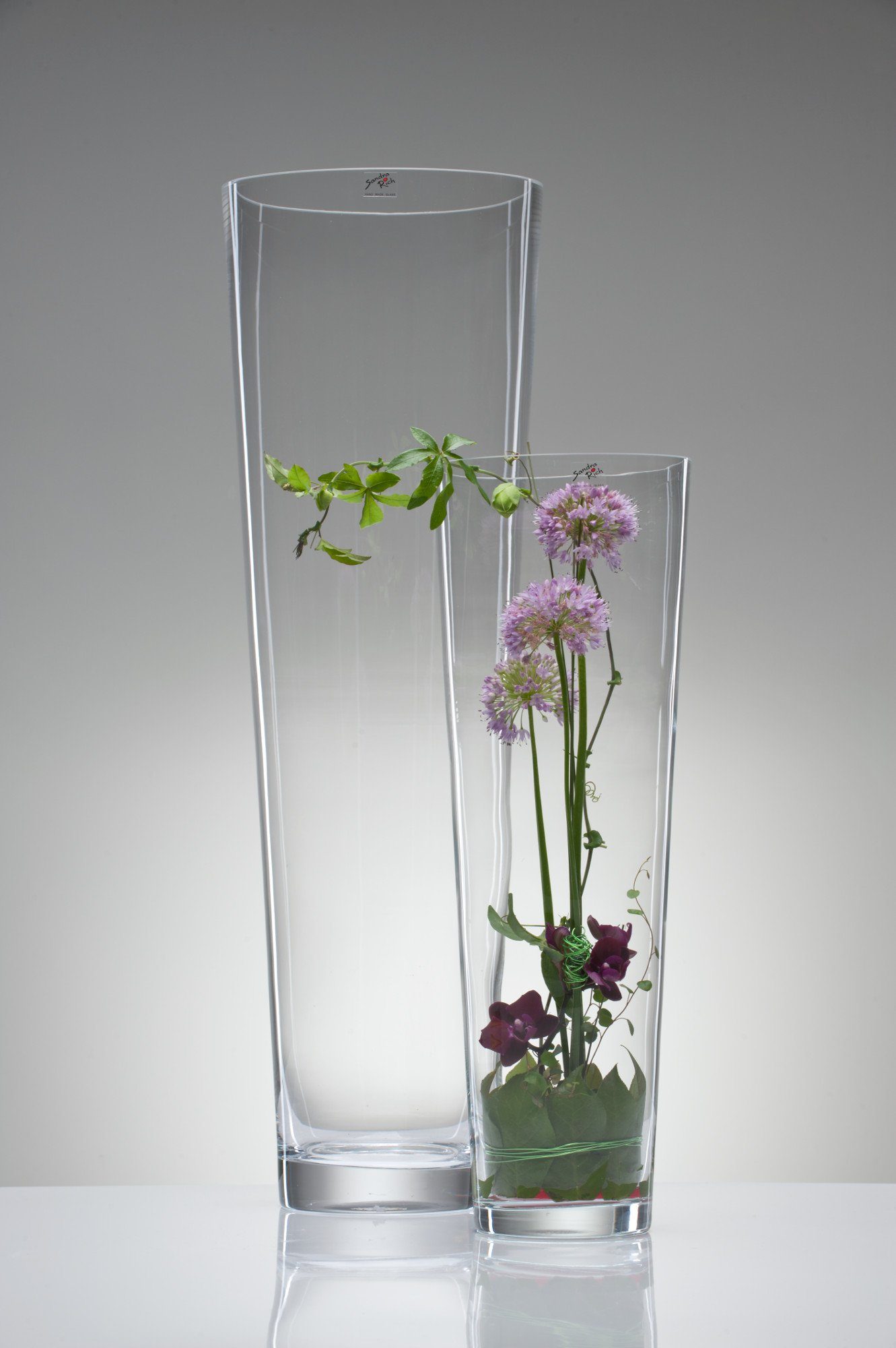 Sandra Rich Dekovase Glasvase XXL konisch cold cut von Sandra Rich günstig online kaufen