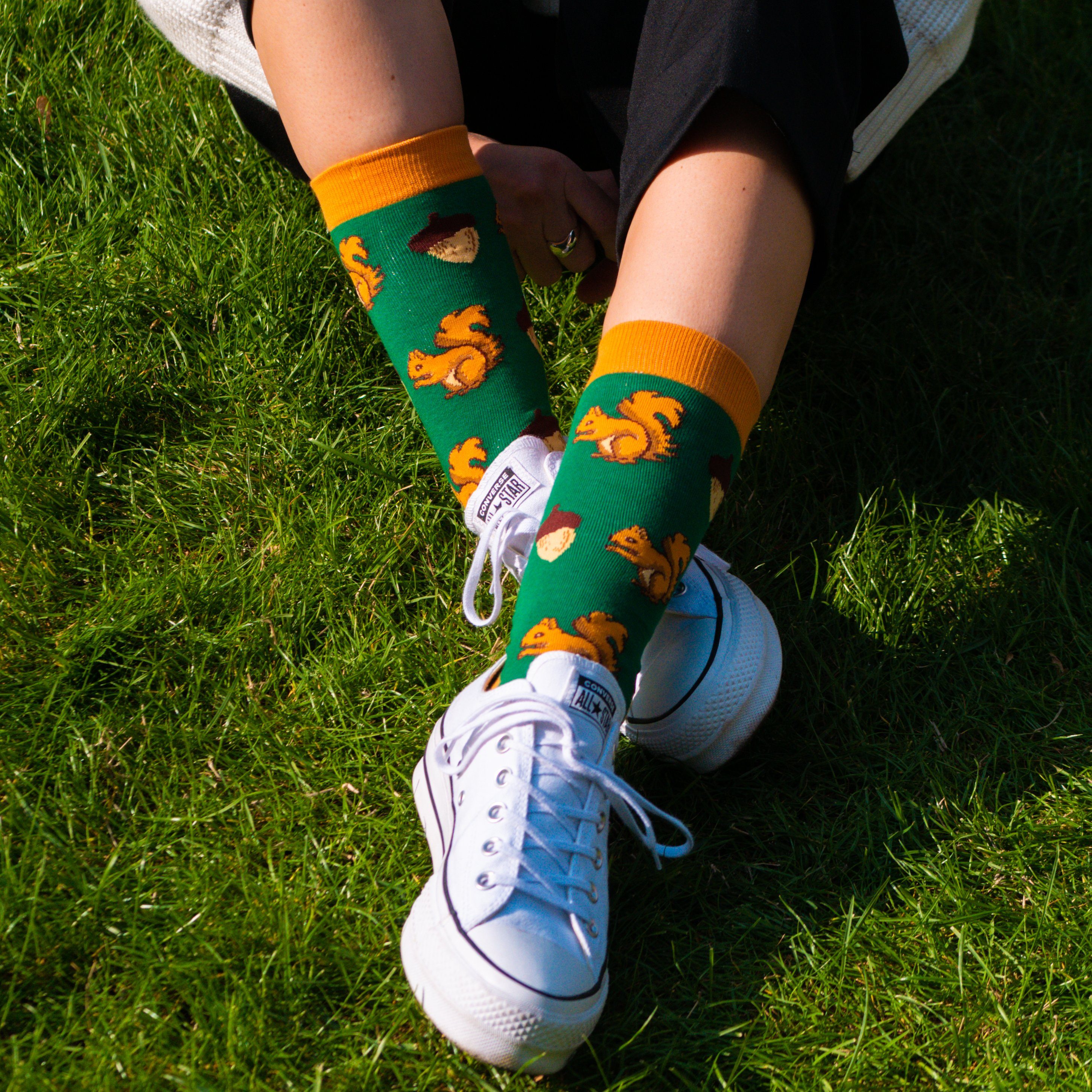 TwoSocks Freizeitsocken Eichhörnchen Socken lustige Socken Herren & Damen, Einheitsgröße (1-Paar)