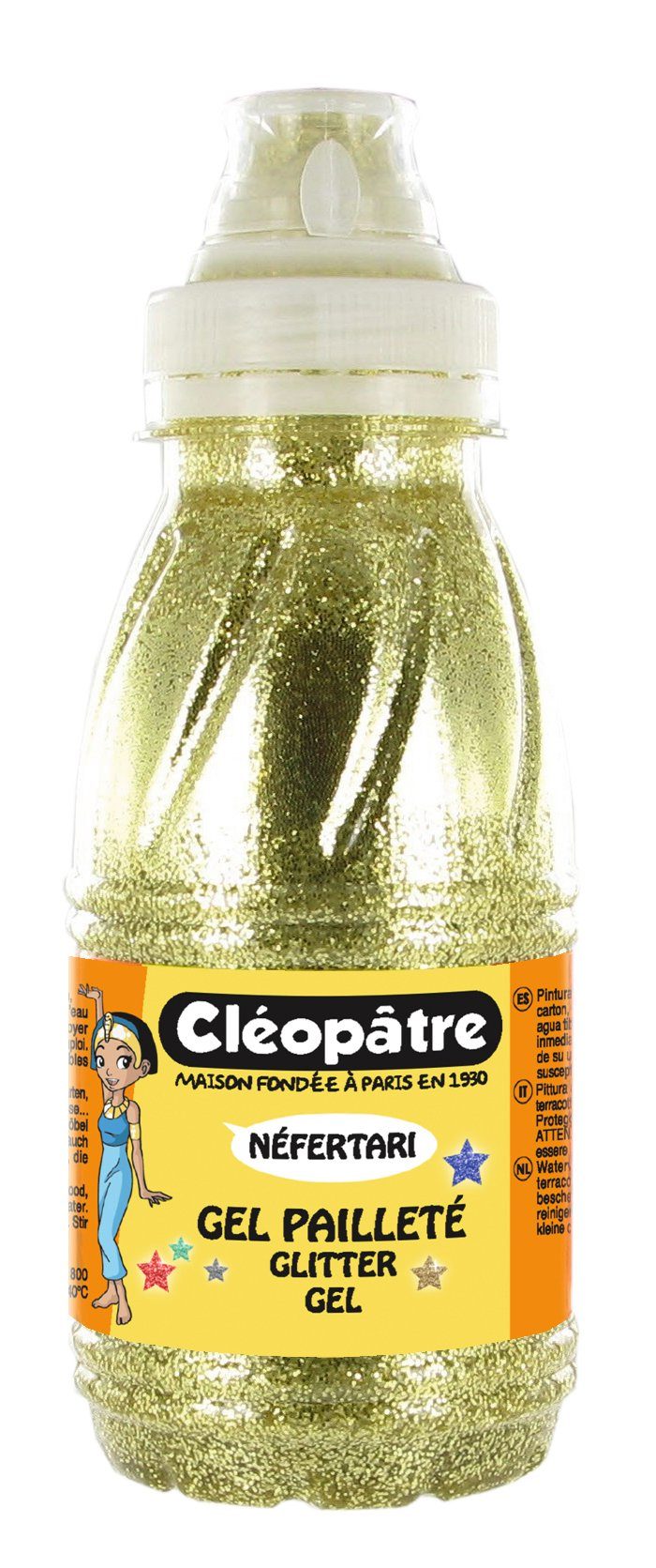 Cléopâtre Bastelfarbe Glitter-Bastelfarbe Néfertari, 250 ml