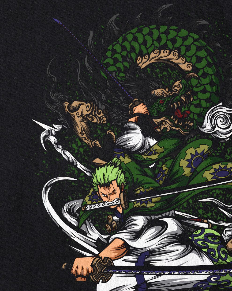 style3 T-Shirt one piece luffy ruffy monkey samurai wano zoro sanji nakama strawhat