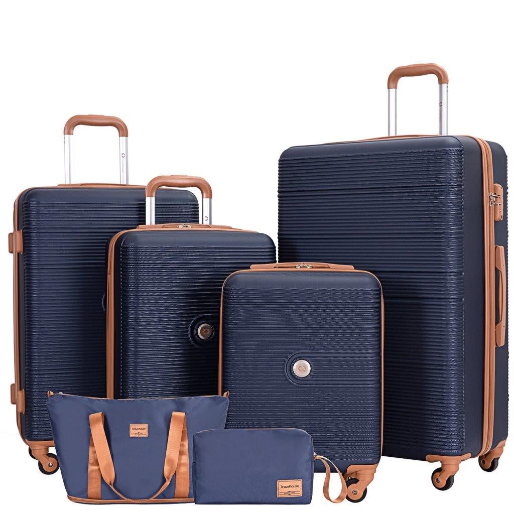 Travelhouse Trolleyset Bari, 4 Rollen, (Spar-Set, 6 tlg., Hartschalen Trolley-Set 6-teilig)
