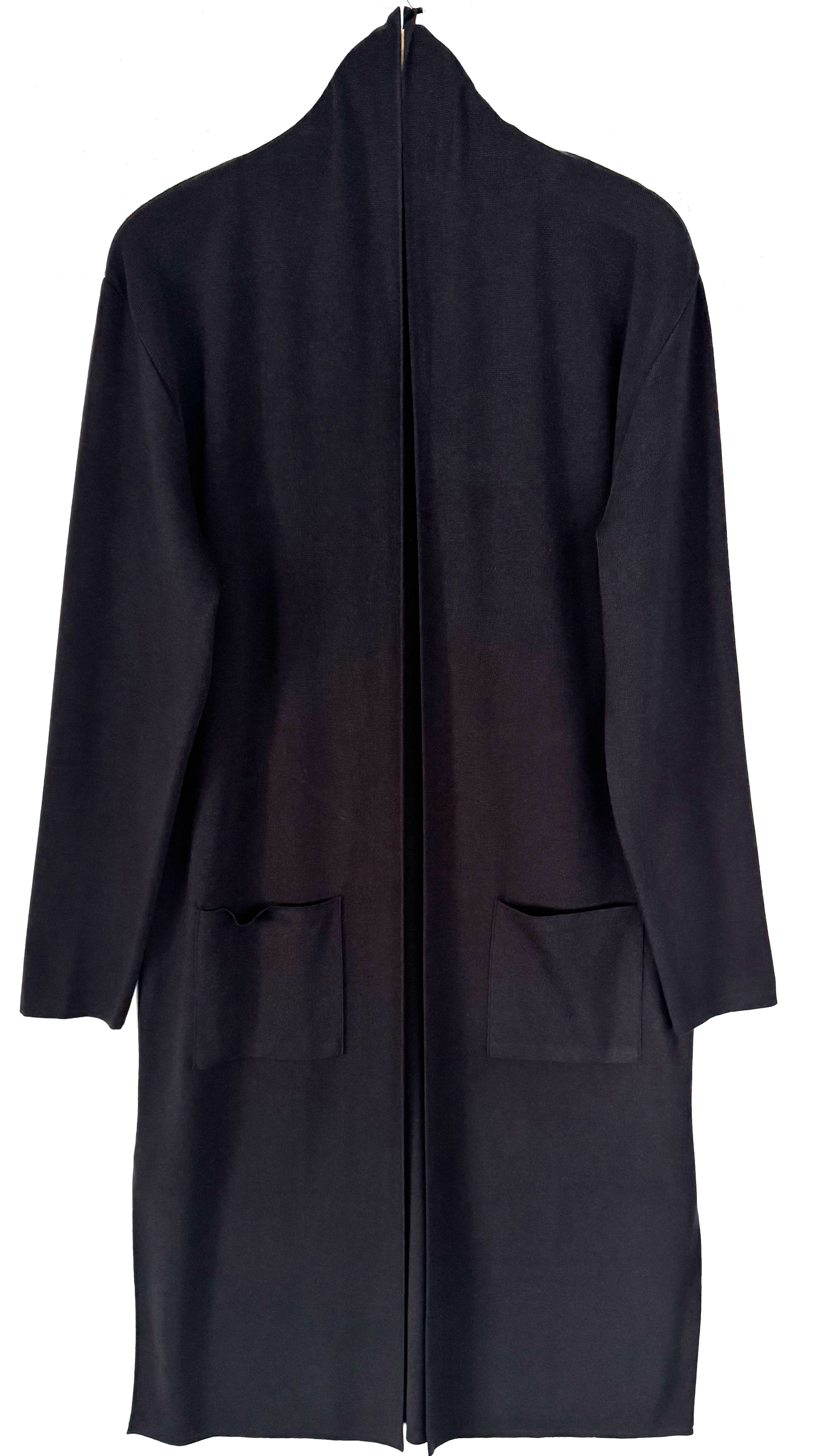 Zuckerwatte Strickmantel langer Strickmantel open front aus weichem Viskose günstig online kaufen