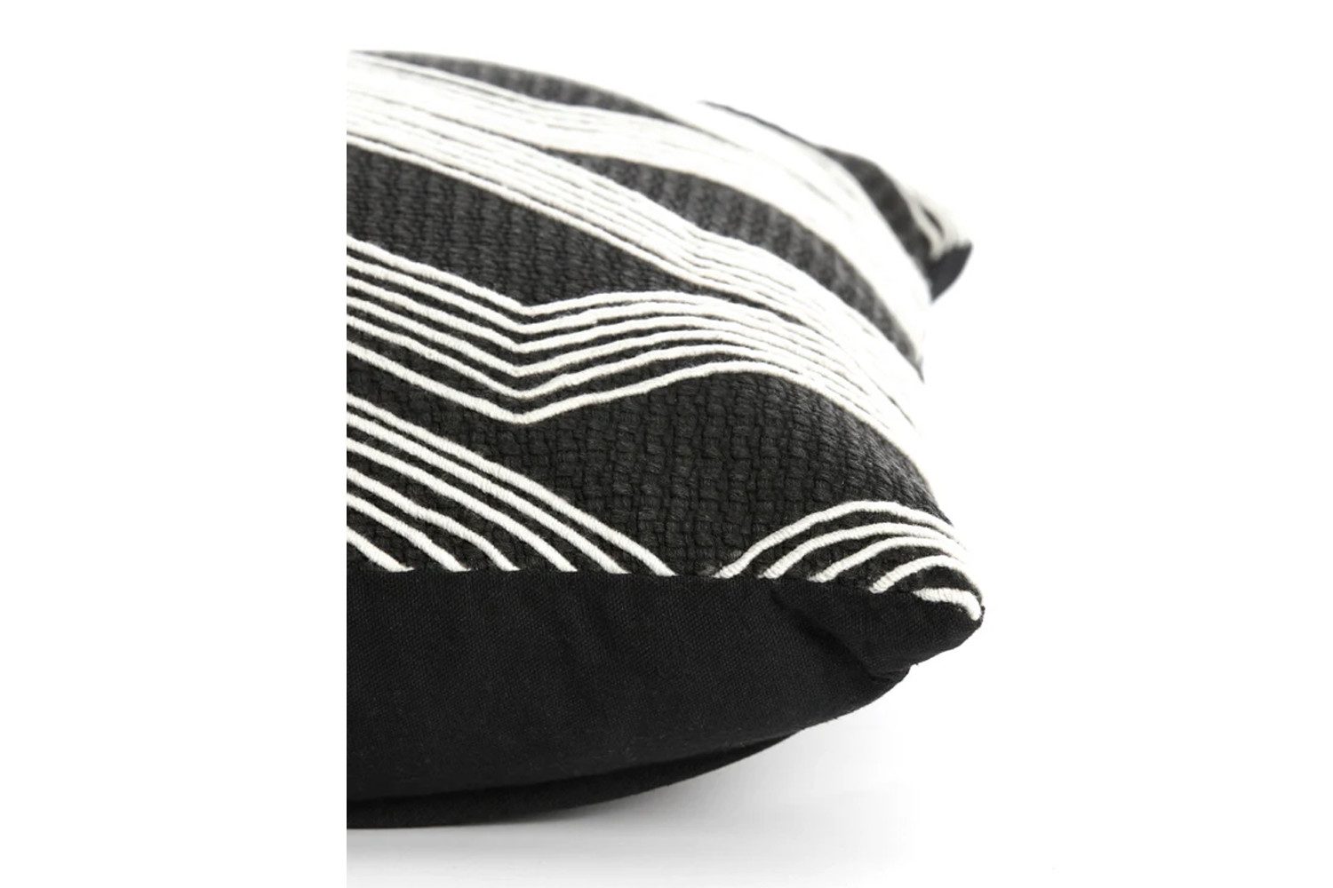 Light & Living Dekokissen Dekokissen MACKEY von Light & Living 45x45 cm Kissen Schwarz-Beige