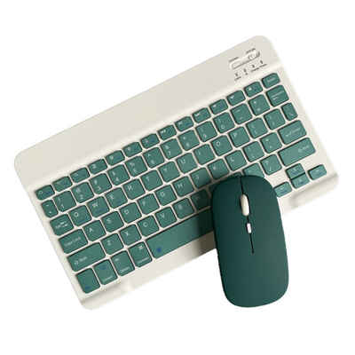 GelldG Tastatur Maus Set Kabellos für Laptop, PC und Smart TV Tastatur- und Maus-Set