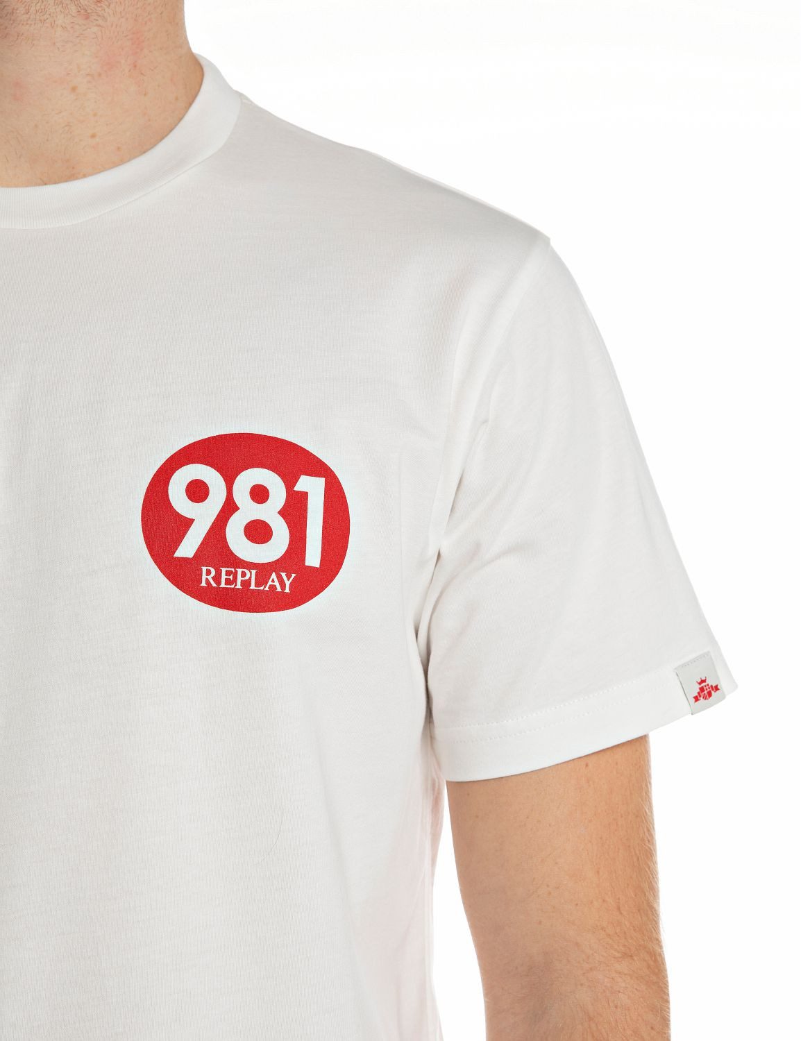 Replay T-Shirt mit 981-Print auf der Brust