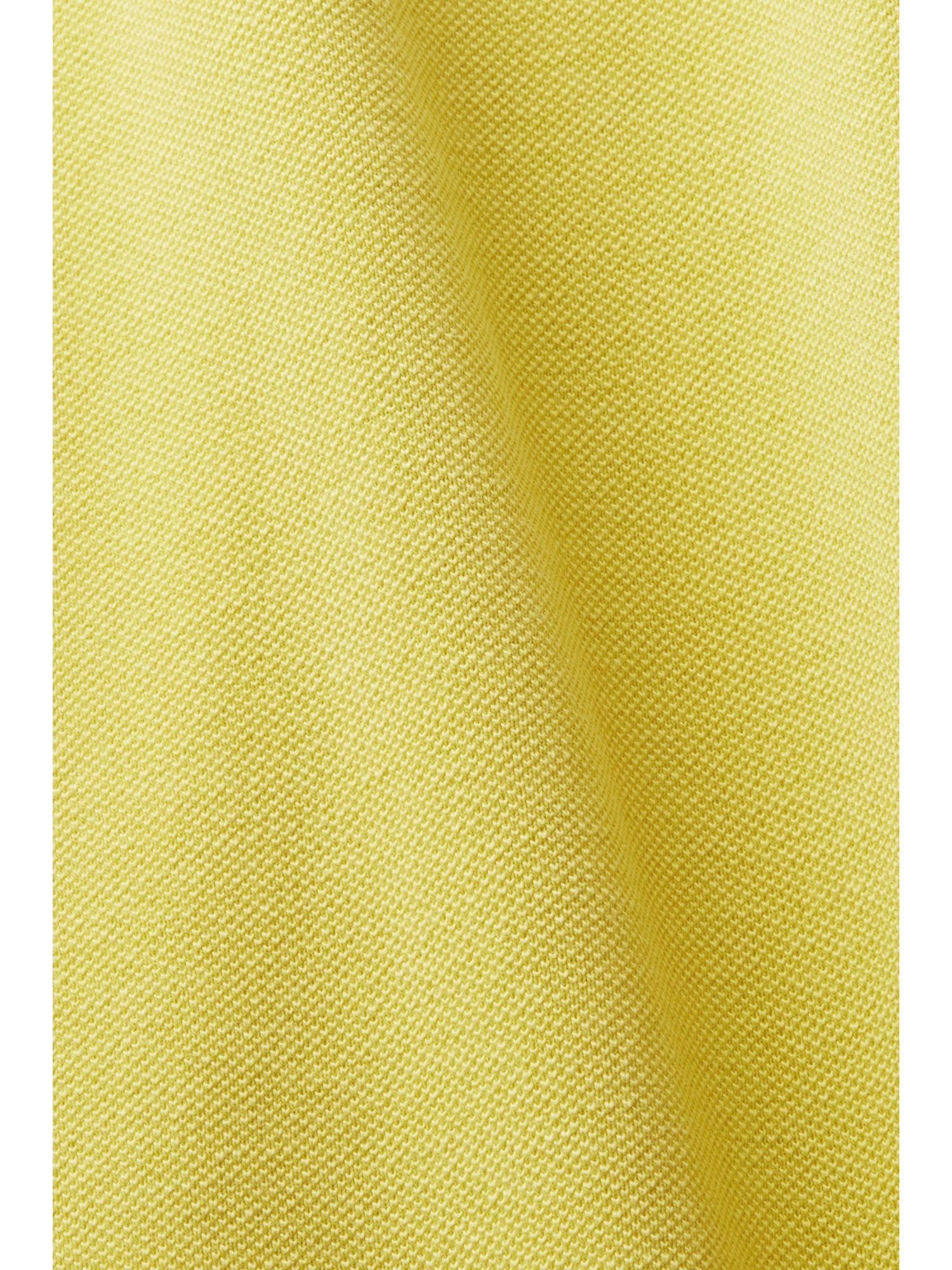 YELLOW Esprit Poloshirt DUSTY Poloshirt Stone-Washed-Baumwollpikee aus