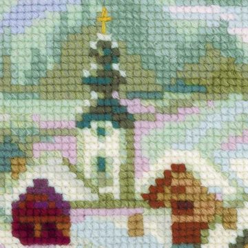 Riolis Kreativset Riolis Kreuzstich-Set "Serbisches Dorf", Zählmuster, (embroidery kit by Marussia)