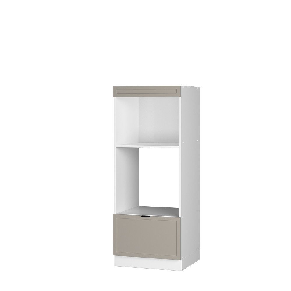 Vicco Mikrowellenumbauschrank Fame-Line, GrauBeige/Weiß, 60 cm günstig online kaufen