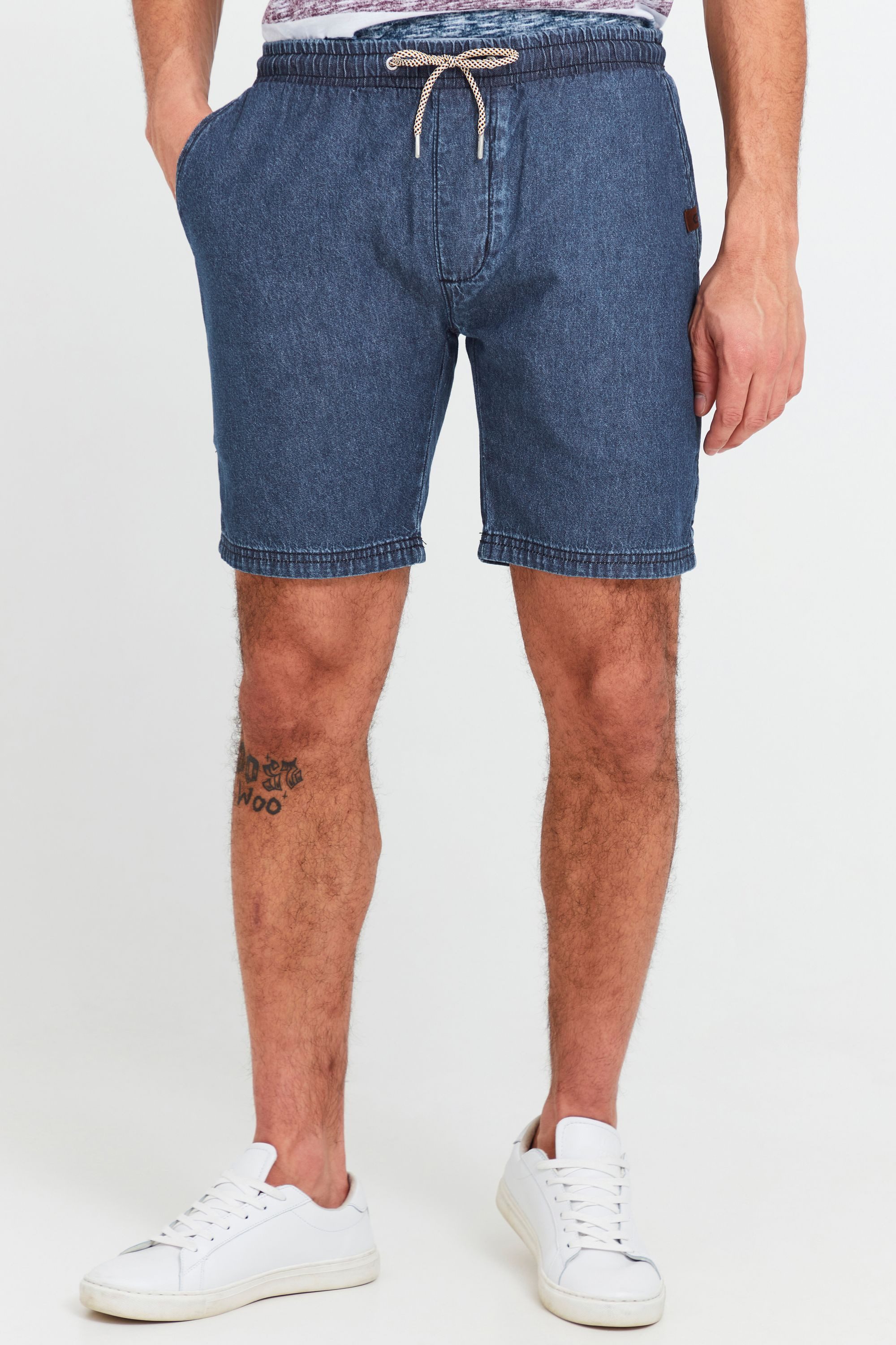 Indicode Chinoshorts IDAberavon Kurze Hose mit Kontrastkordeln
