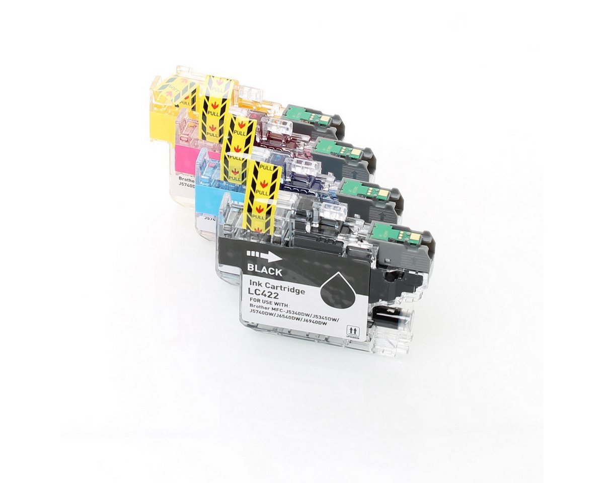 ABC Tintenpatrone (kompatibel für Brother LC422 MFC-J5340DW MFC-J5345DW MFC-J5740DW, ABC)