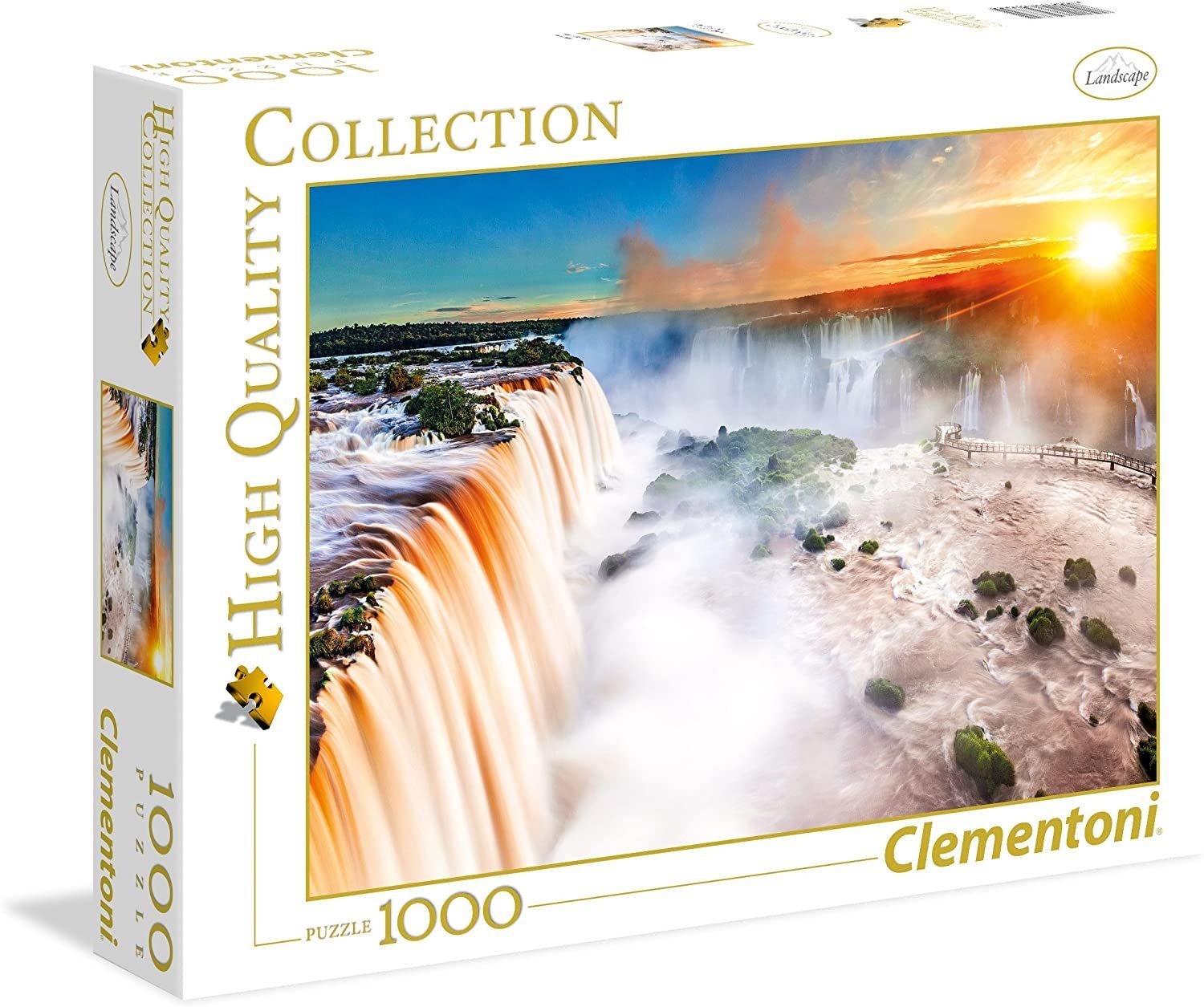 Clementoni® Puzzle Puzzle 39385 - Wasserfall (1000 Teile), 1000 Puzzleteile