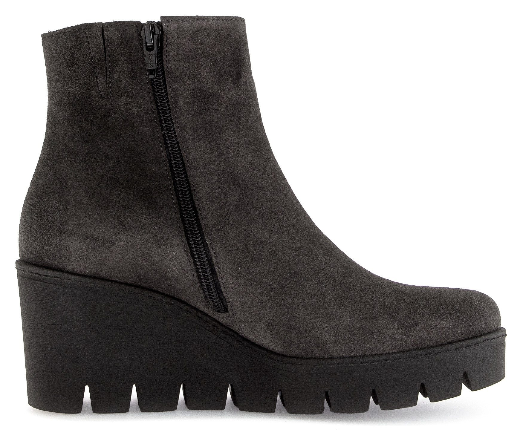 Gabor Stiefelette, Keilabsatz, Ankleboots, Komfortschuh mit seitlicher Ziernaht