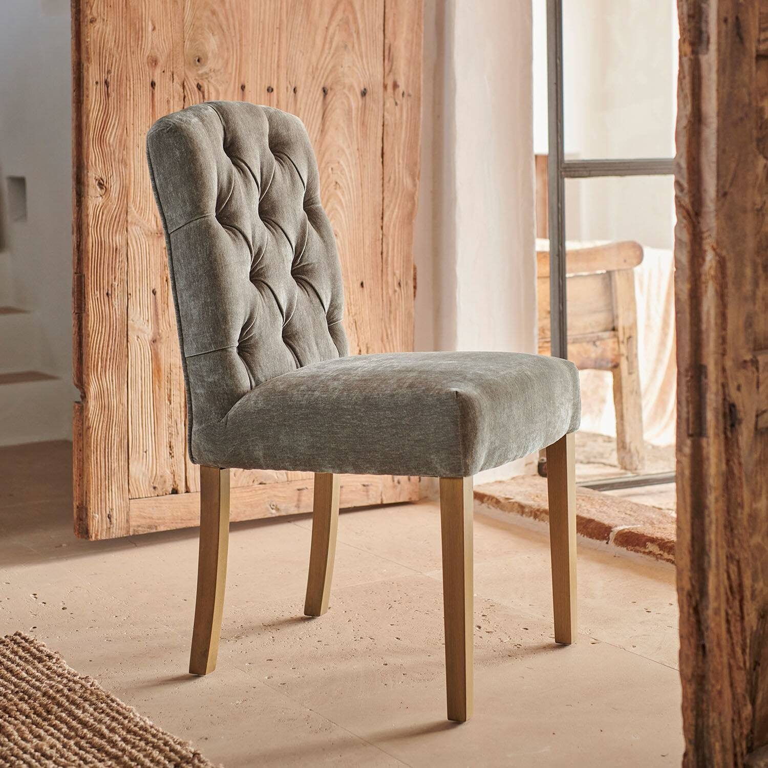 Mirabeau Esszimmerstuhl Stuhl Fulden grau