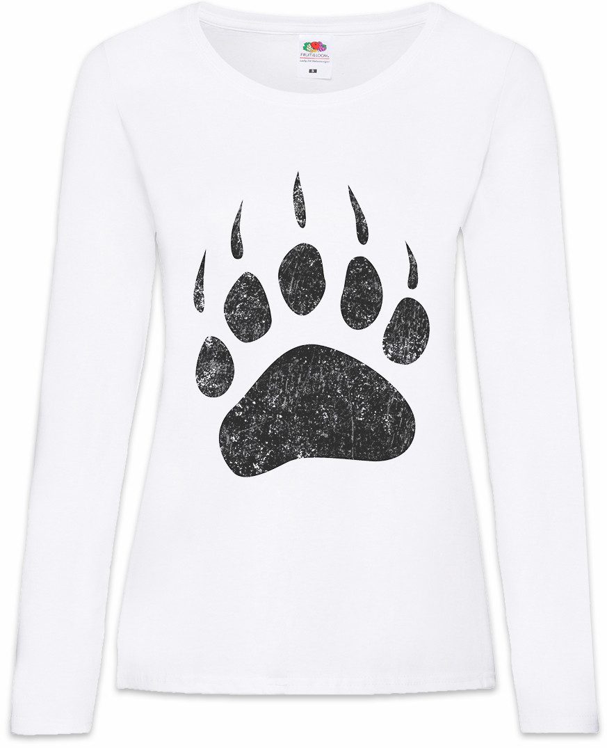 Urban Backwoods Langarmshirt Bear Paw Damen Langarmshirt Bär Kralle Tatze Pfote Jäger Jagd Hunter (1-tlg) Hunt Hunting Hillbilly Redneck