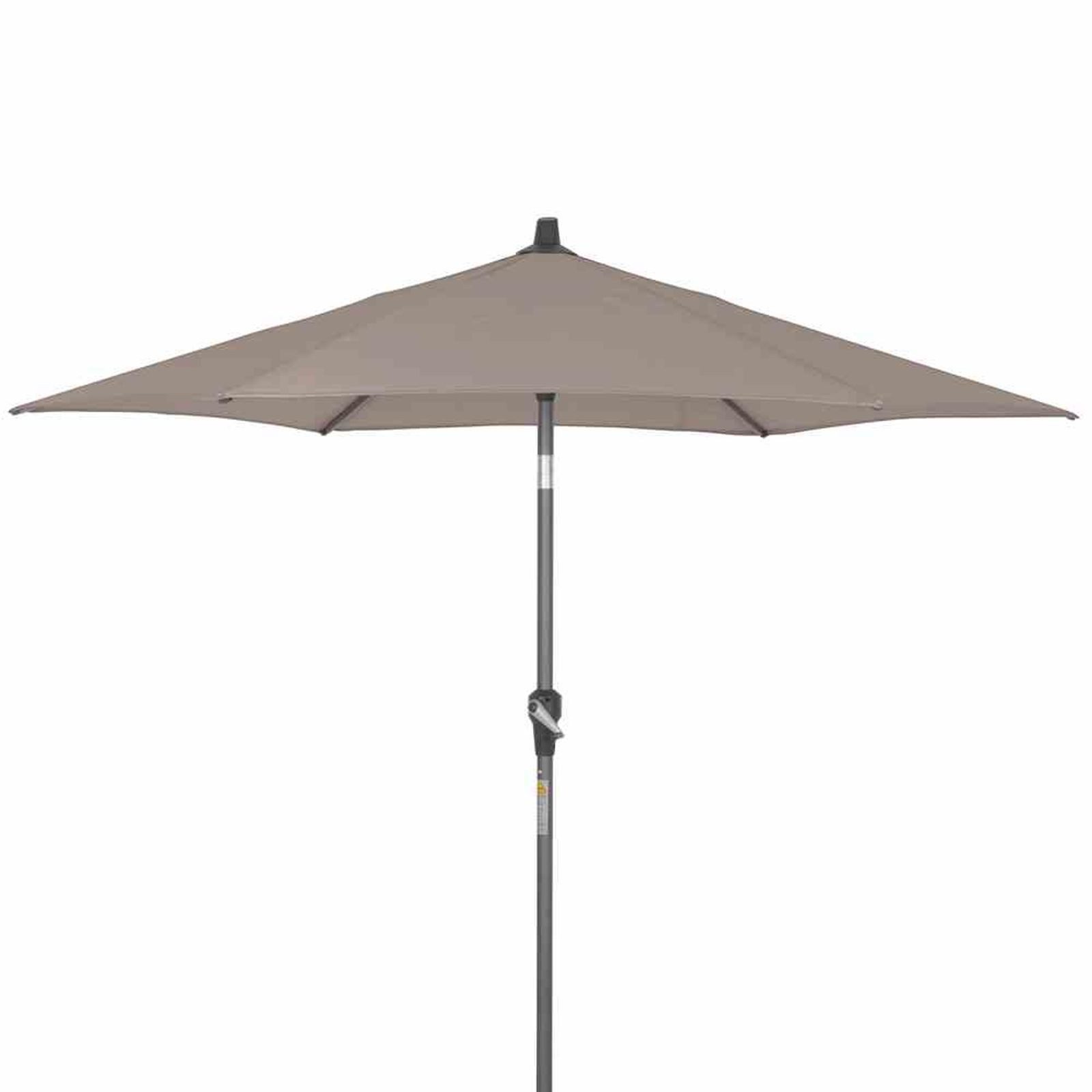 Siena Garden Sonnenschirm Avio Mittelstockschirm anthrazit/taupe Ø 250cm Gestell Alu anthrazit