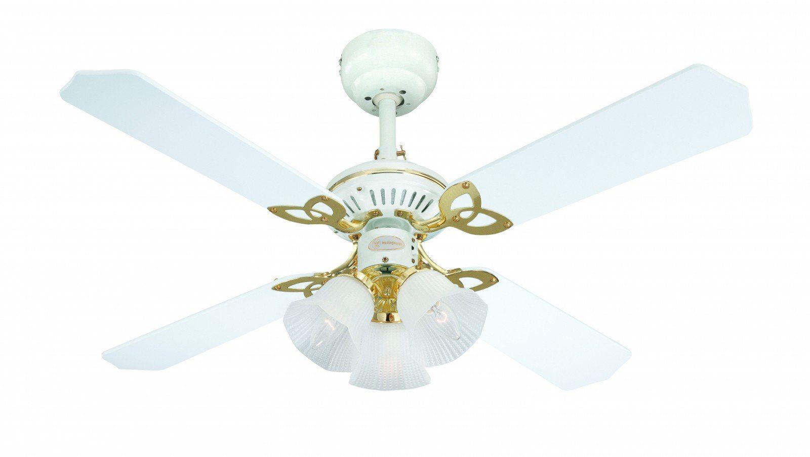 Westinghouse Deckenventilator Deckenventilator Princess Trio Weiß 105 cm, Mit Zugschnur