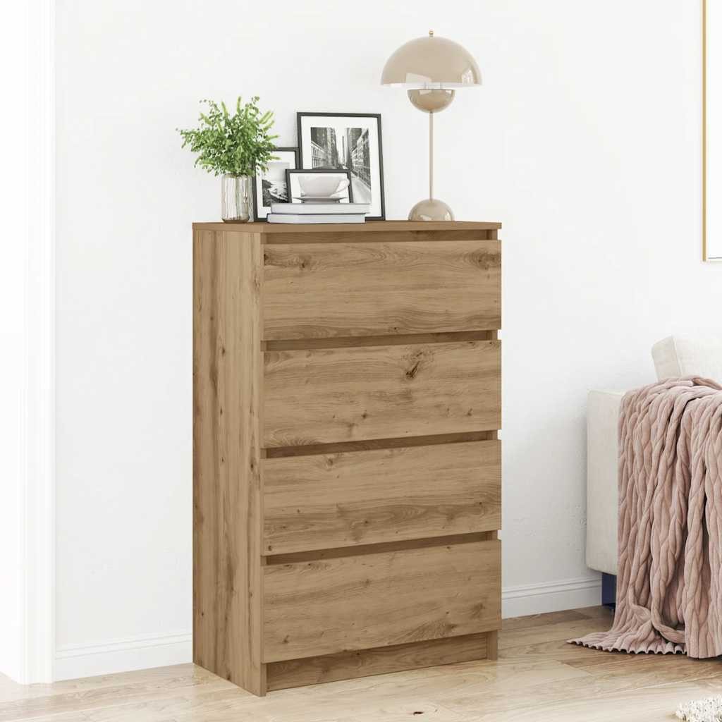 vidaXL Sideboard Sideboard Artisan-Eiche 60x35x98,5 cm Holzwerkstoff (1 St)
