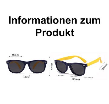 PACIEA Sonnenbrille Silikon Anti UV Babybrille mit polarisiertem Licht 3-8 Jahre alt