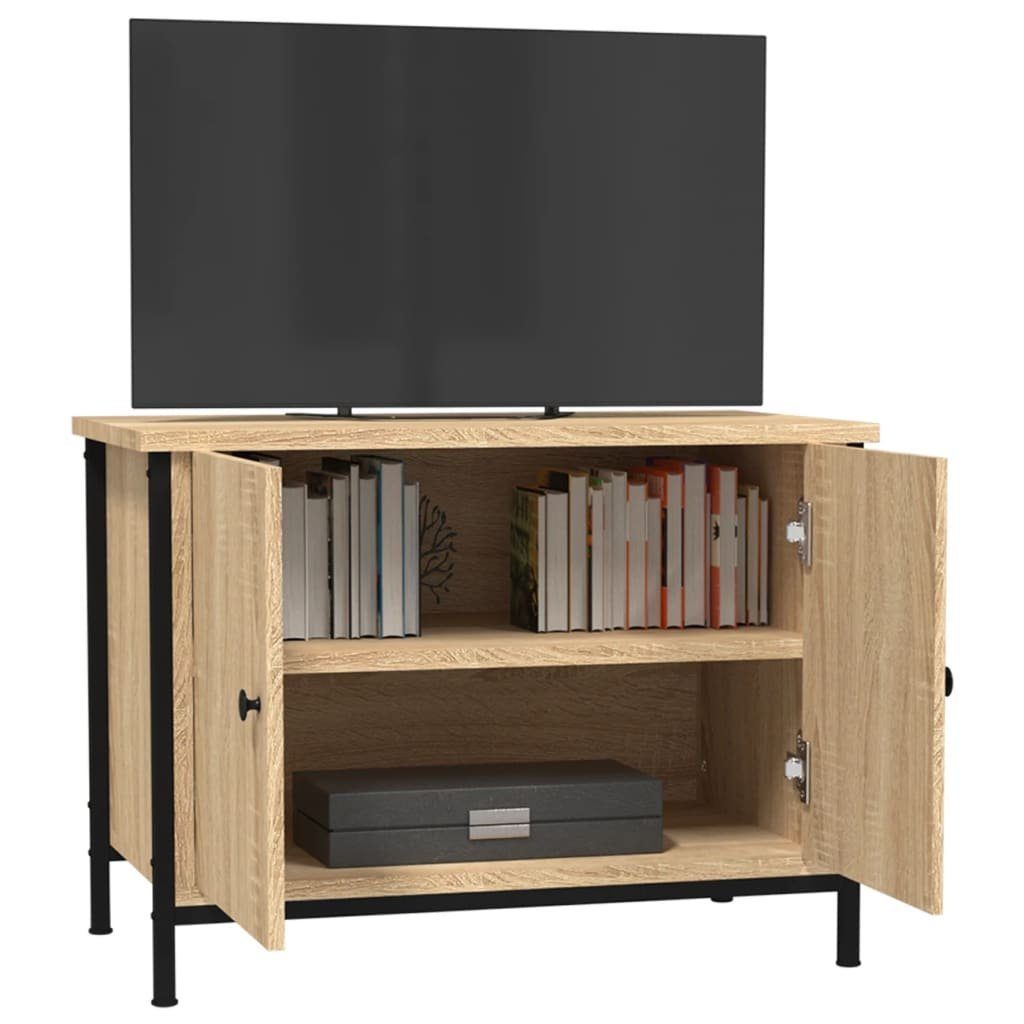 TV-Schrank 60x35x45 Sonoma cm Türen (1-St) TV-Schrank Eiche vidaXL Holzwerkstoff Sonoma-Eiche mit