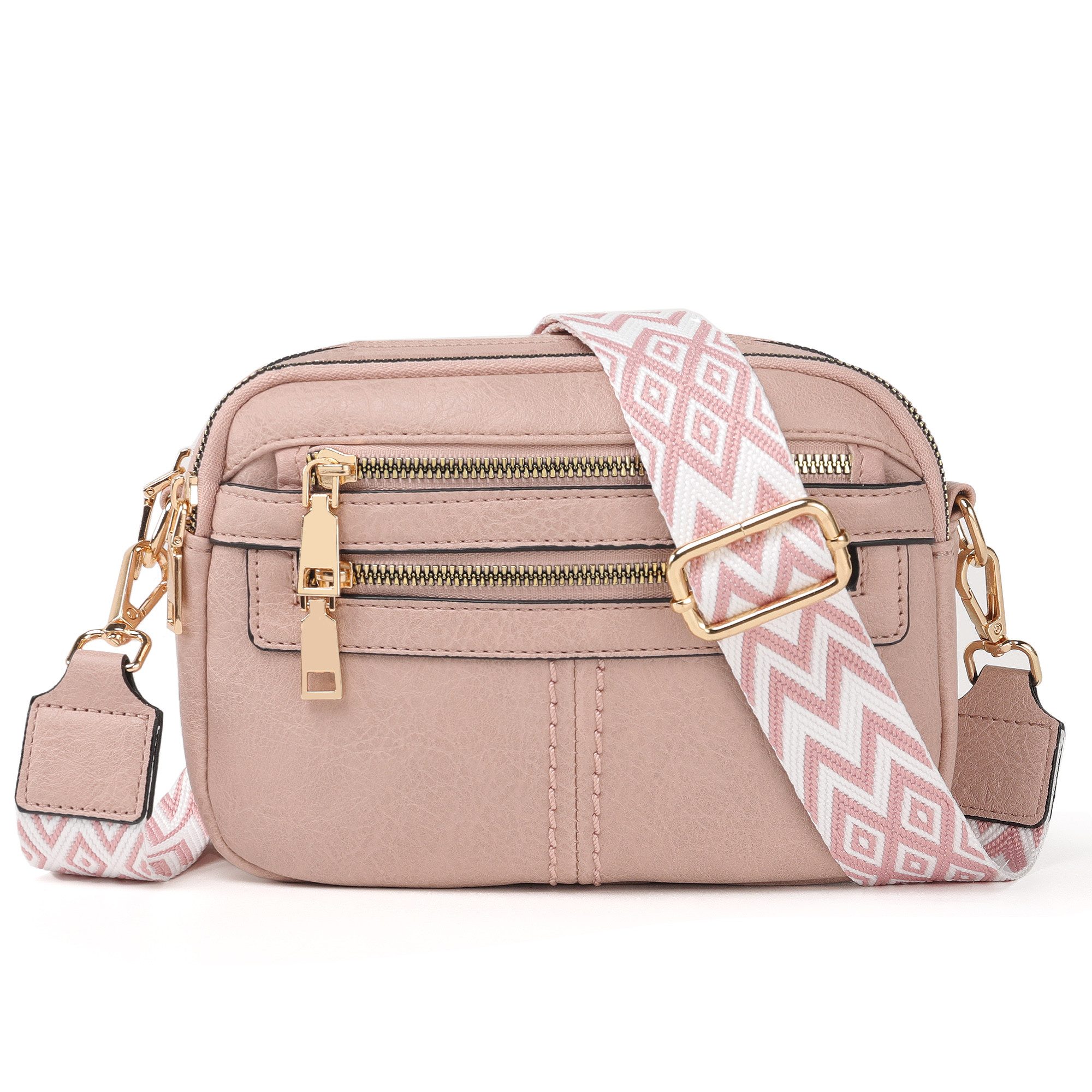 Schultertasche umhängetasche damen mittelgroß tasche mit Weich Breiter Gurt