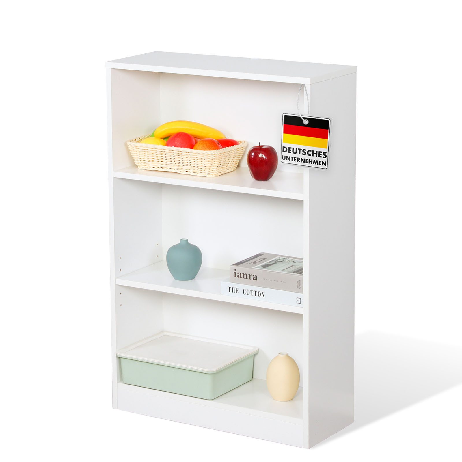 Floordirekt Bücherregal Maine, schmales Holzregal, Standregal mit Kippschut günstig online kaufen