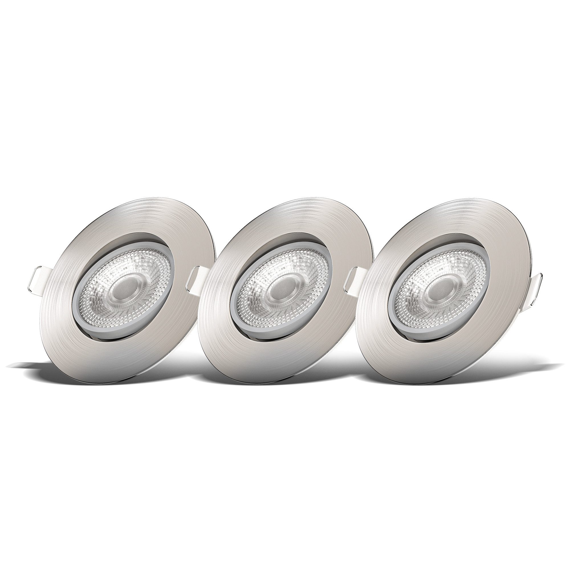 B.K.Licht LED Einbaustrahler SET Einbauleuchten 90mm günstig online kaufen