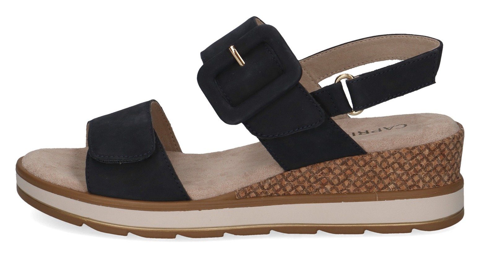 Caprice Keilsandalette, Sommerschuh, Riemchensandale in bequemer Weite