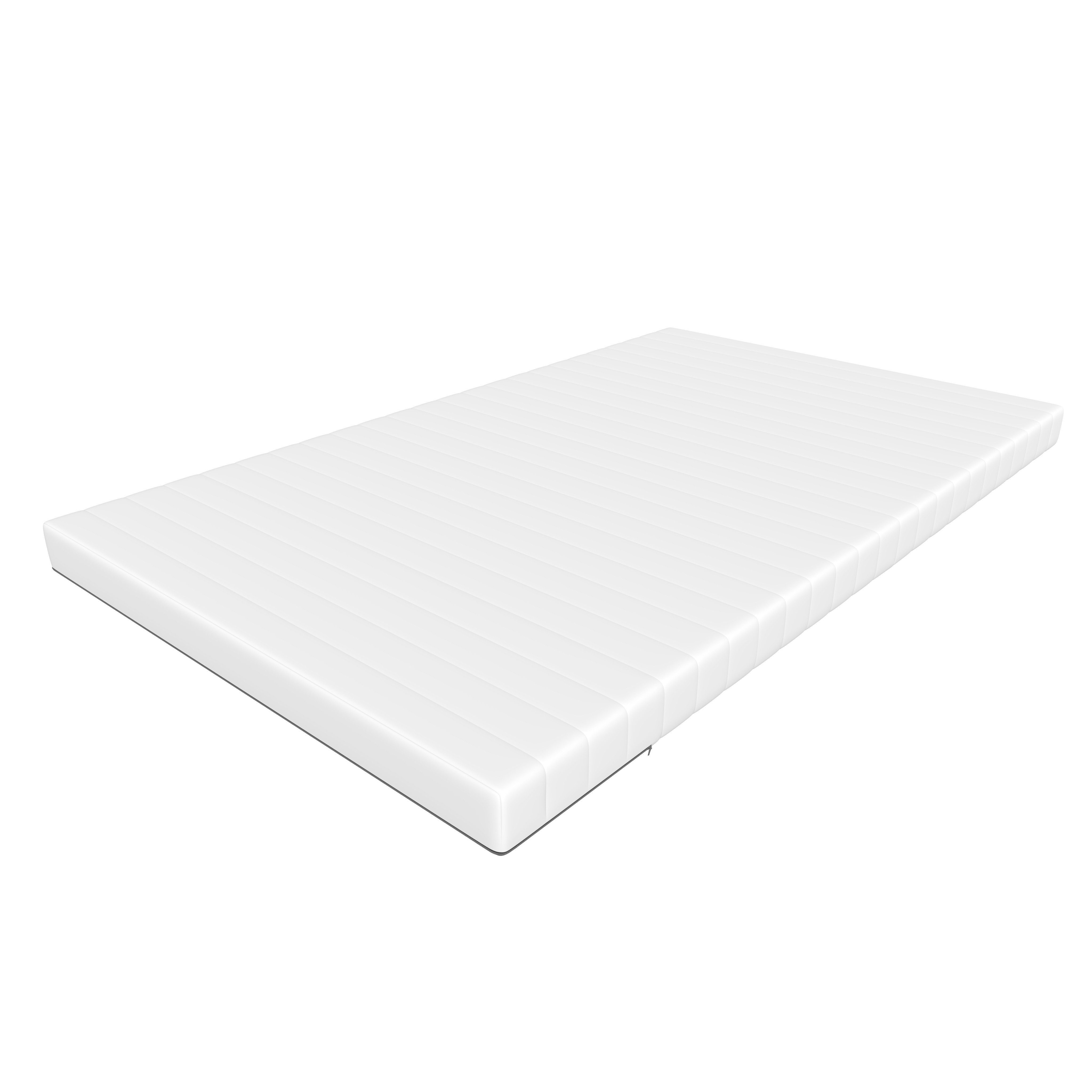 Kaltschaummatratze Mittelfest - H3, ergonomische Rollmatratze, Schlaftroll, 5 cm hoch, 90x200 cm, 140x200 cm, 180x200 cm und weitere Größen