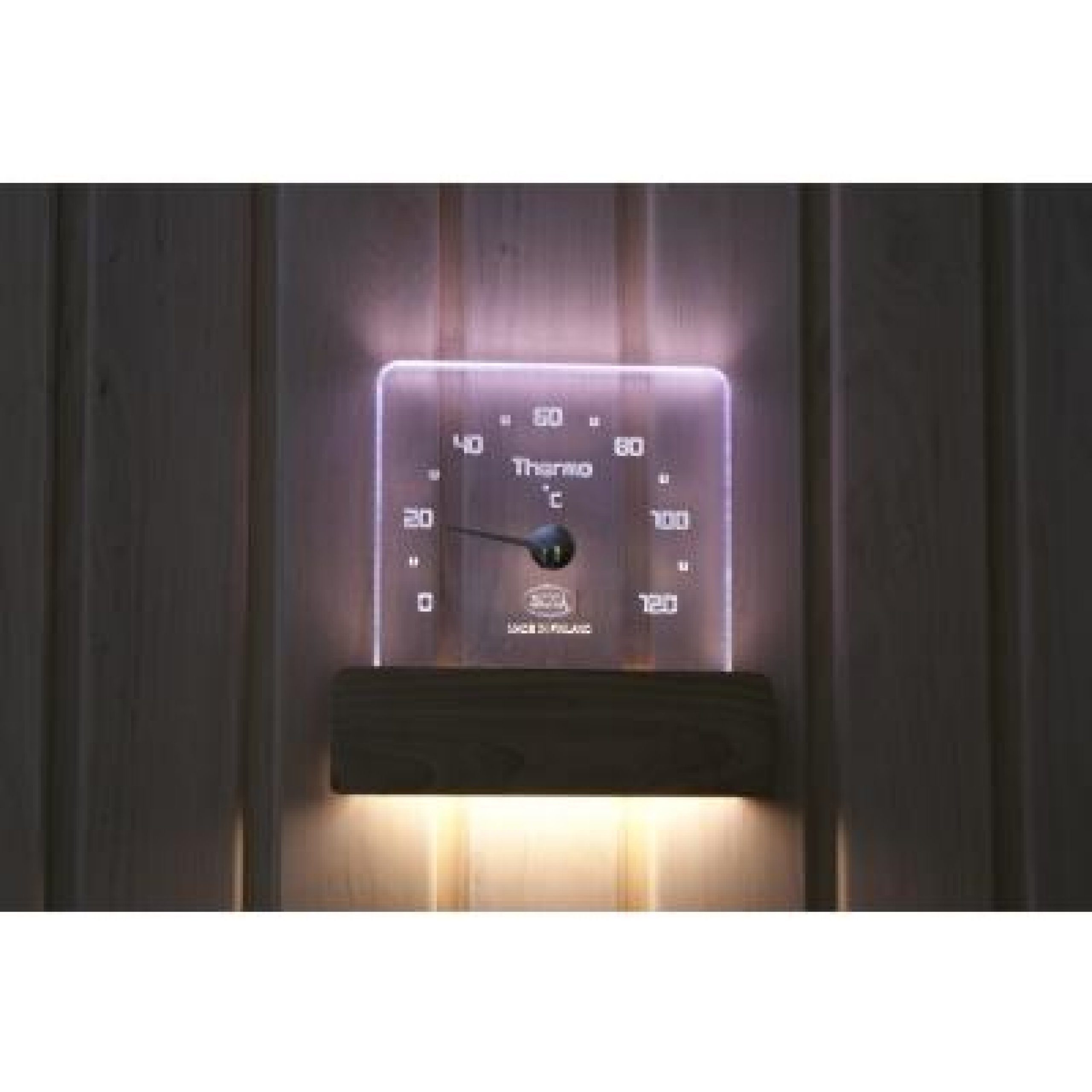 Nikkarien Saunia Sauna-Sanduhr Nikkarien Sauna LED Saunathermometer - EEK: A+ Spektrum A++ bis E -