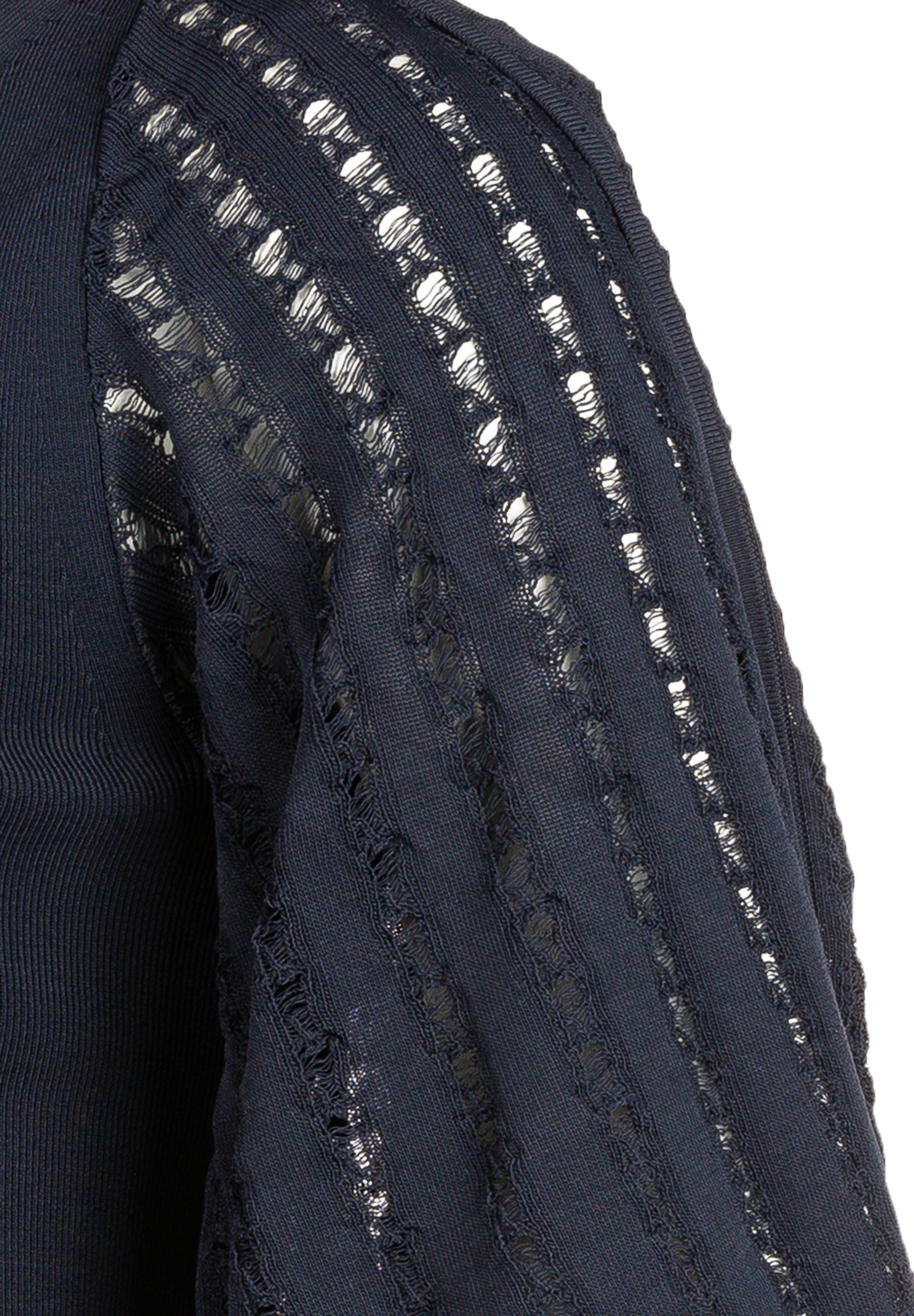 BOSS Jerseykleid Famure mit Spitzenmuster (1-tlg)
