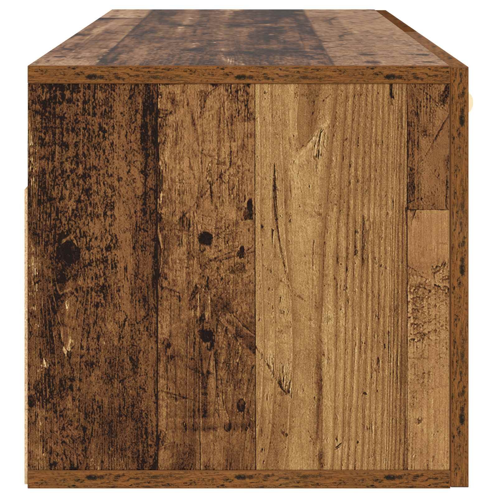 vidaXL Hängeschrank 60 x 36,5 x 35 cm Hängeschrank Wandschrank Altholz 60x36,5x35 cm Holzw