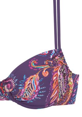 Vivance Bügel-Bikini mit lilafarbenem Paisleyprint