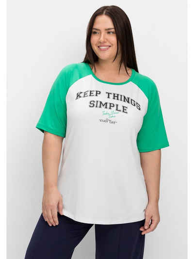 Sheego T-Shirt Große Größen im College-Look, aus Funktionsware