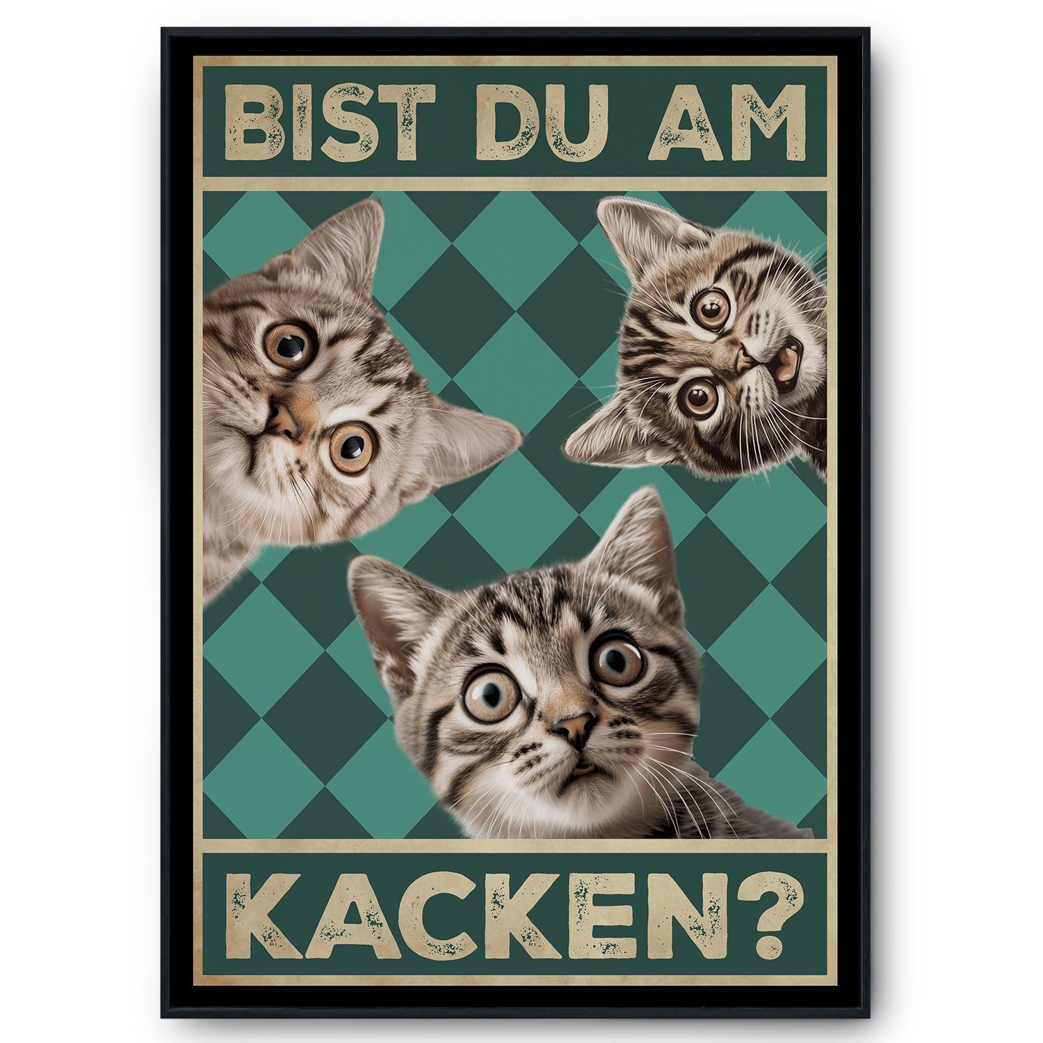 Tigerlino Poster Bist du am Kacken günstig online kaufen
