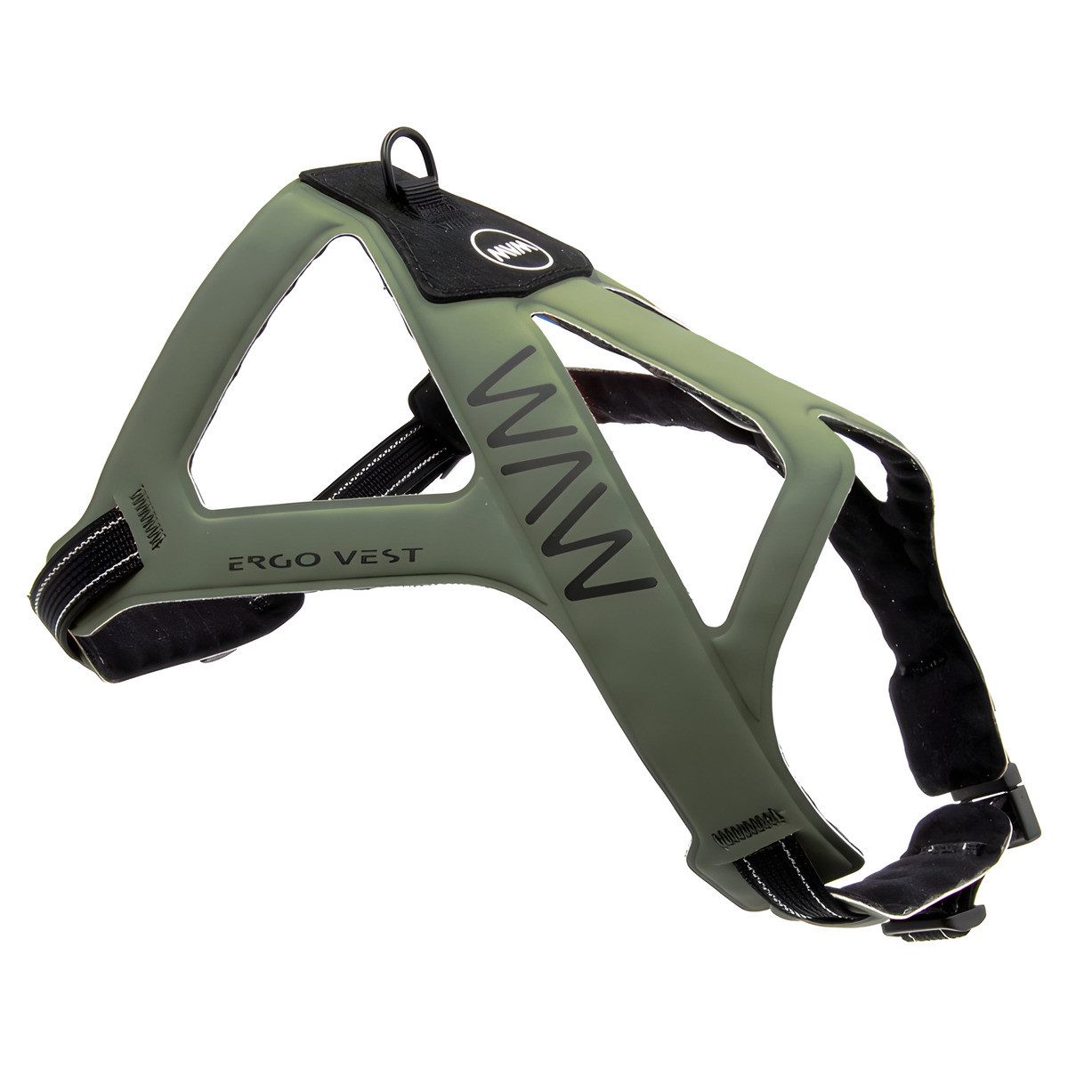 WAW Hunde-Geschirr Hundegeschirr Ergo Vest Village forest green/black