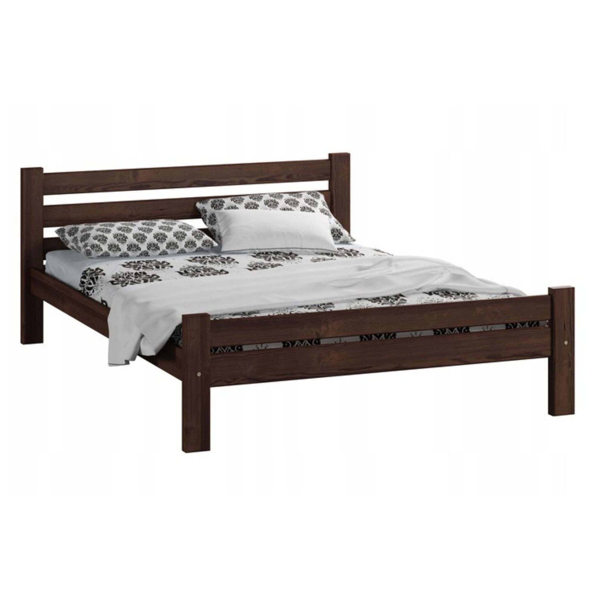 Home Collective Bettgestell Massivholzbett, Einzelbett mit dicken Beinen & günstig online kaufen