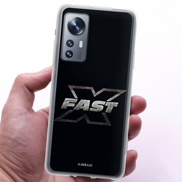DeinDesign Handyhülle Fast & Furious Logo Offizielles Lizenzprodukt Fast X Logo Metal, Xiaomi 12 5G Silikon Hülle Bumper Case Handy Schutzhülle