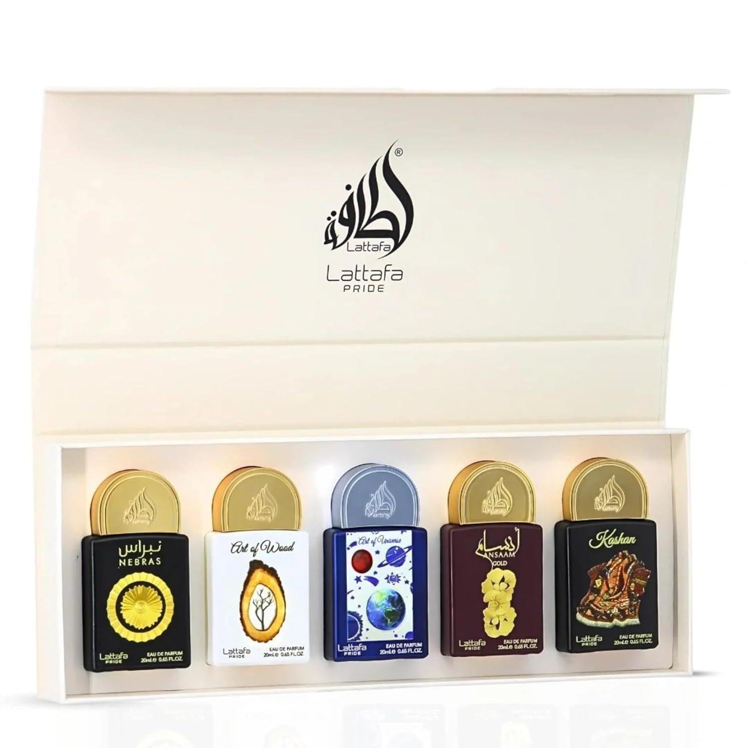 Lattafa Eau de Parfum Lattafa Pride Collection Miniaturen Set, 5-tlg., Exklusive Miniaturdüfte in hochwertiger Verpackung