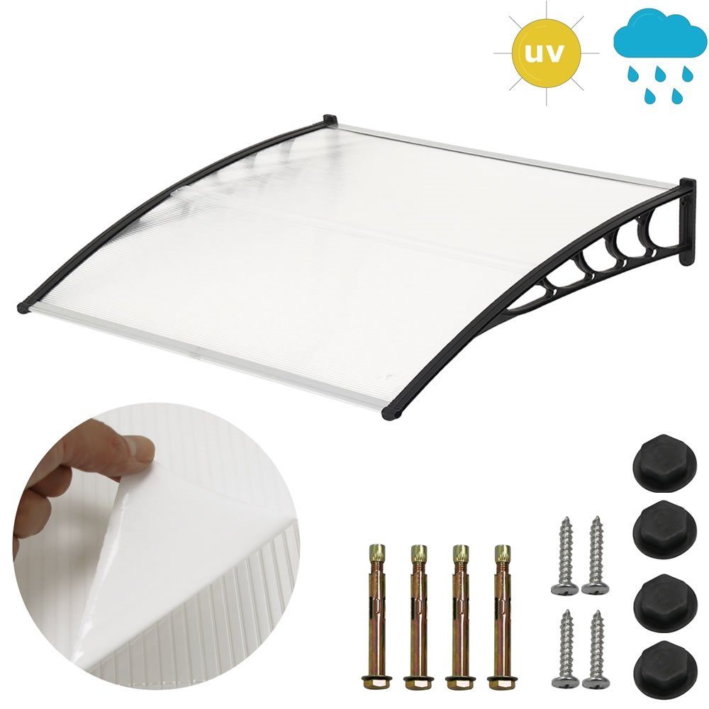 Feel2Home Vordach Haustürvordach Kunststoff Haustür Überdachung Vordach ver günstig online kaufen