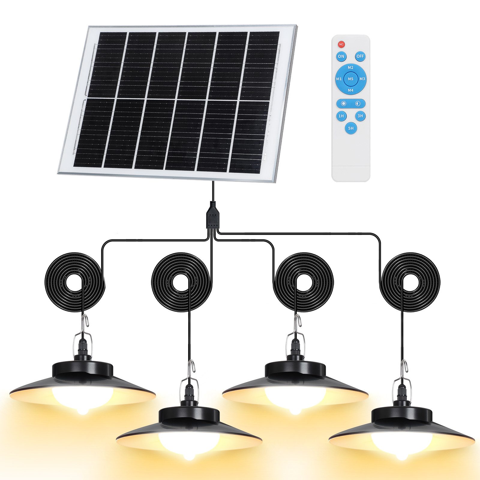 LMaxhome LED Solarleuchte Hängelampen Solar Deckenleuchte günstig online kaufen