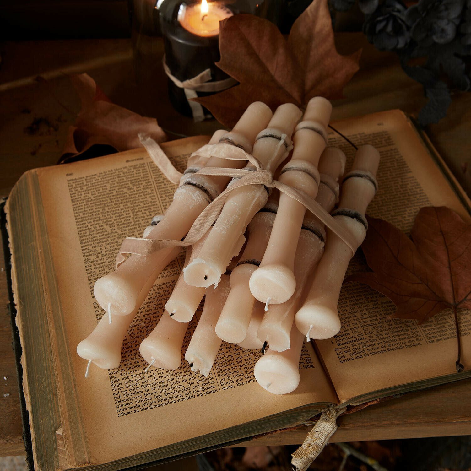 Mirabeau Stumpenkerze Kerze 12er Set Saelith creme (12er Set, 12er Set)