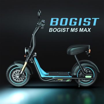 BOGIST E-Motorroller M5 Max, 1000,00 W, 40 km/h, 40 km maximale Reichweite, mit EEC